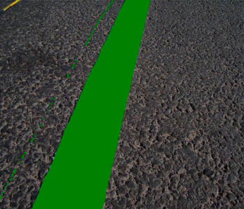 Зеленая эмаль для разметки дорог Грида