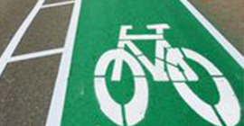 Штучная форма для дорожной разметки велосипедная дорожка