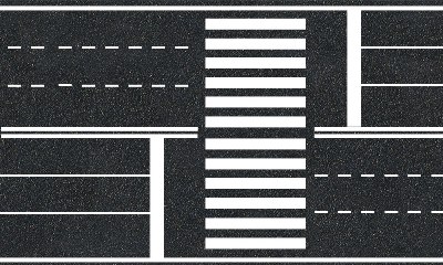 Схема нанесения пешеходного перехода