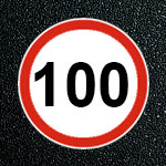 Дорожная разметка 1.24.2 ограничение скорости 100 км/ч