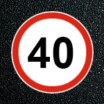 Дорожная разметка 1.24.2 ограничение скорости 40 км/ч