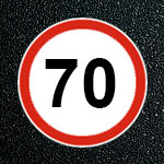 Дорожная разметка 1.24.2 ограничение скорости 70 км/ч