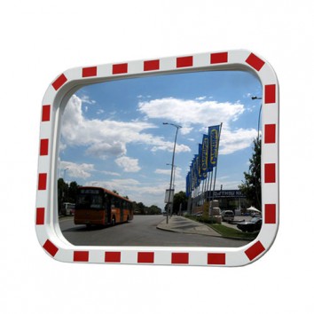 Зеркало прямоугольное со светоотражающей окантовкой 400х600 мм