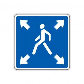 Знак 5.19.3д Диагональный пешеходный переход